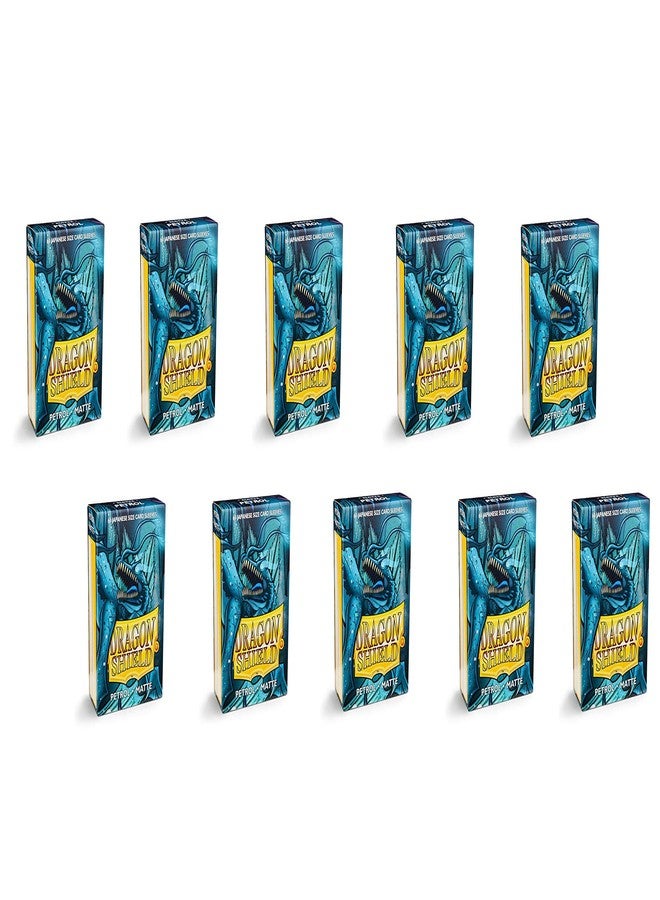 dragon shield 10 Packs Dragon Shield Matte Mini Japanese Petrol 60 ct Card Sleeves Display Case - Image 2